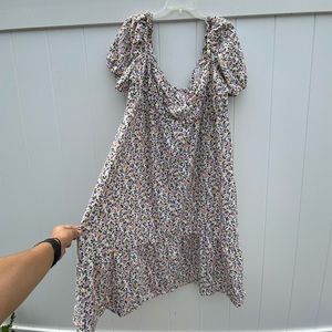 ASOS Curvy Floral Textured Dress